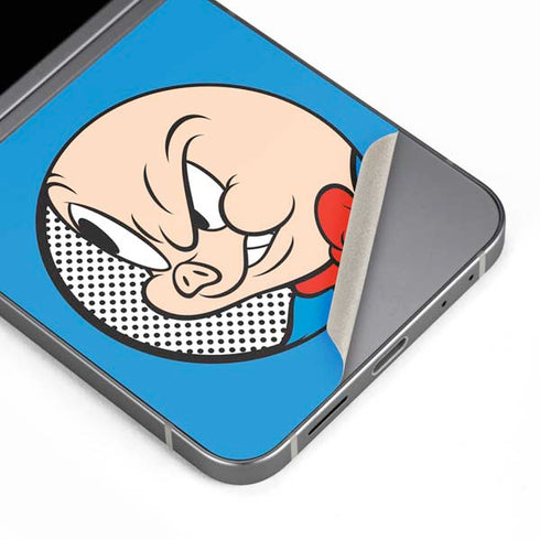 Looney Tunes Porky Pig Two Circles Galaxy Z Flip6 Skin